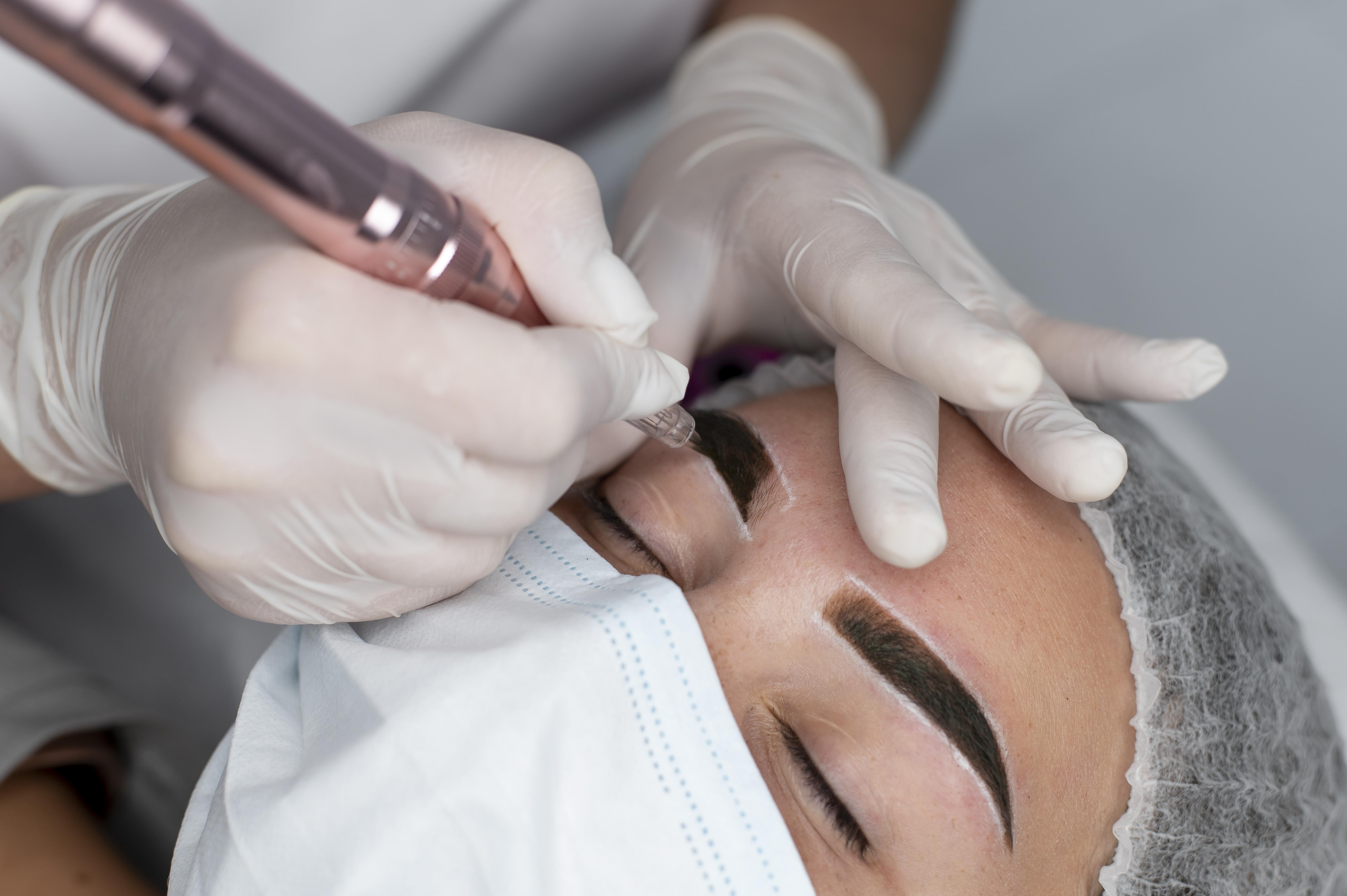 Eyebrow microblading