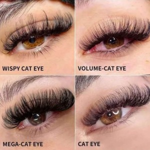 Types of eyelash extensions